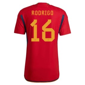 Prima Maglia Spagna Mondiali 2022 Rodrigo Hernández 16